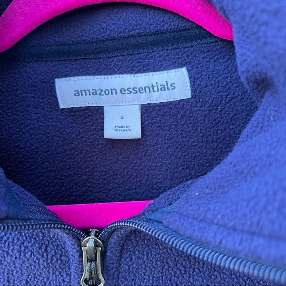 Navy Fleece Zip Small - Picture 3 of 4